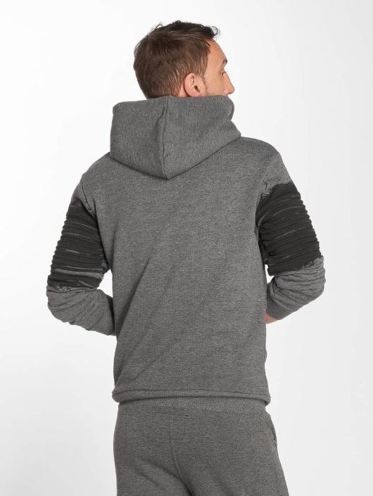 VSCT Clubwear Sweat capuche zippé Oiled gris