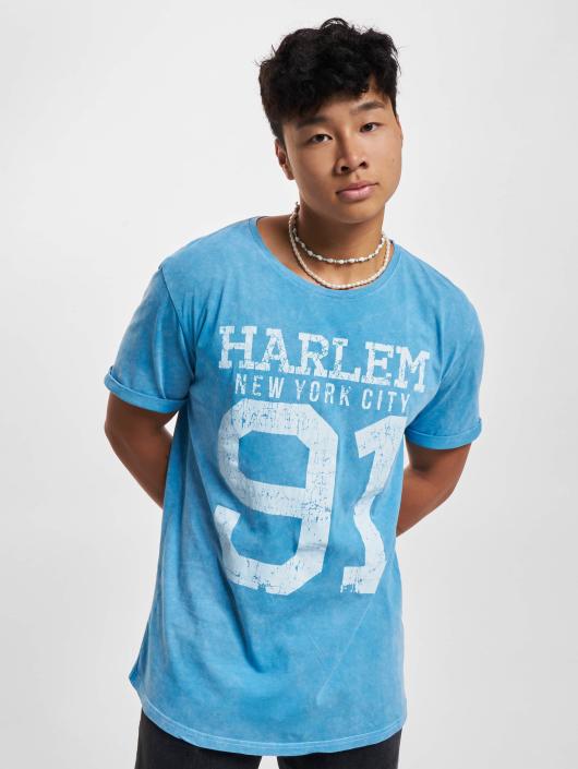 VSCT Clubwear T-Shirt Harlem 91 Washed bleu