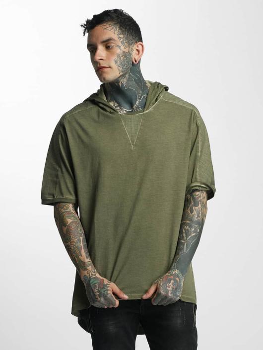 VSCT Clubwear Herren T-Shirt Hooded in khaki 357604