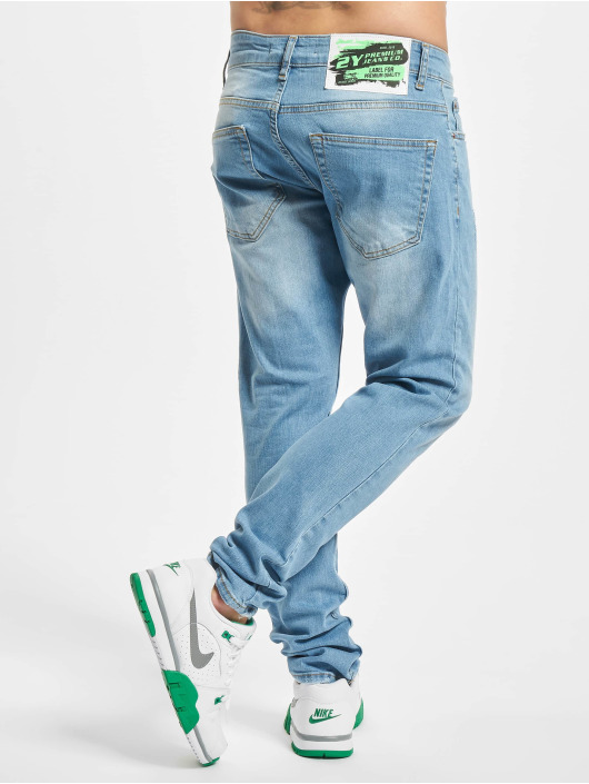 2Y Jeans slim fit Michel blu