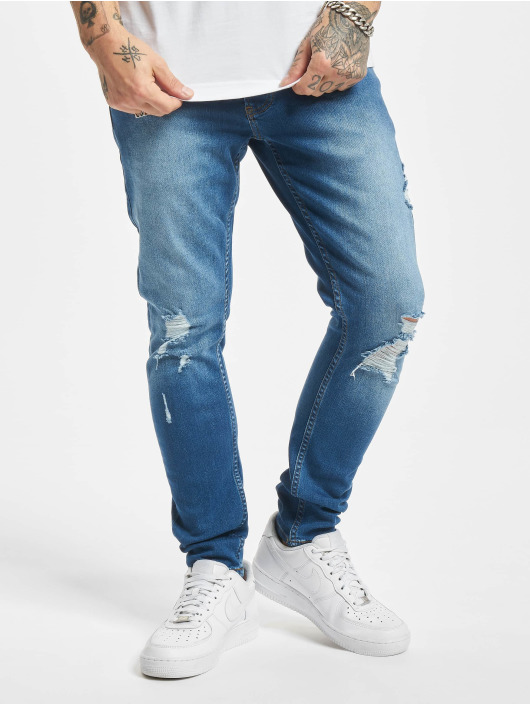 2Y Premium Herren Skinny Jeans Bennet in blau