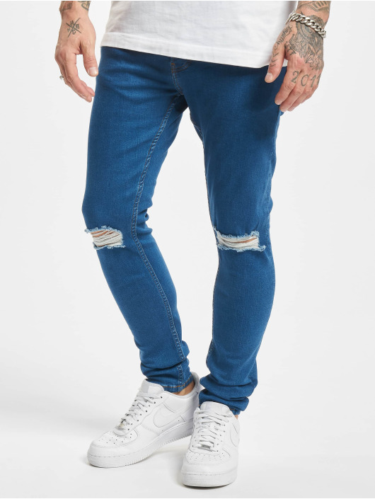2Y Premium Herren Skinny Jeans Linus in blau