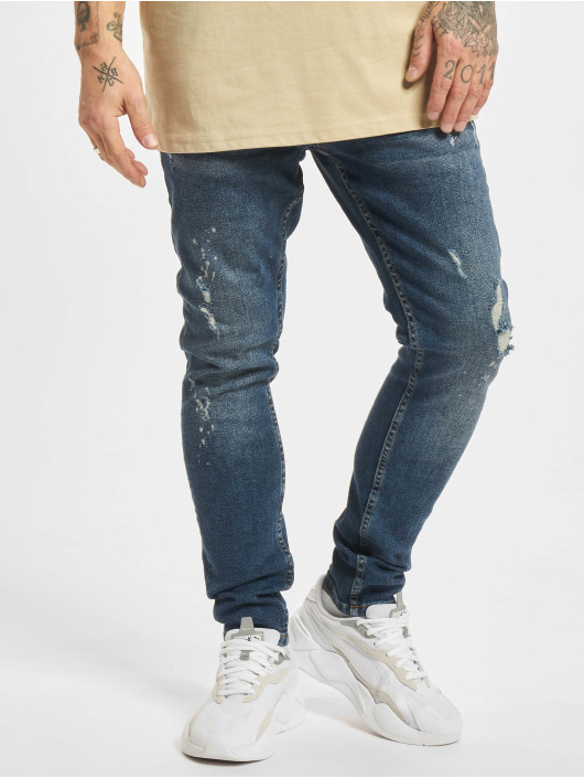 2Y Premium Herren Skinny Jeans Premium Arian in blau