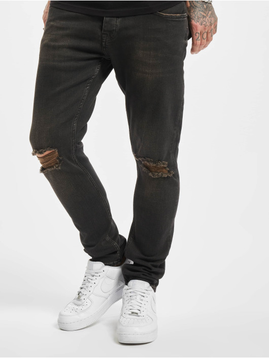 2Y Premium Herren Skinny Jeans Len in grau