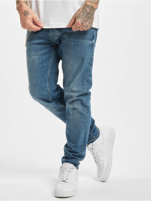 2Y Premium Herren Slim Fit Jeans Collin in blau