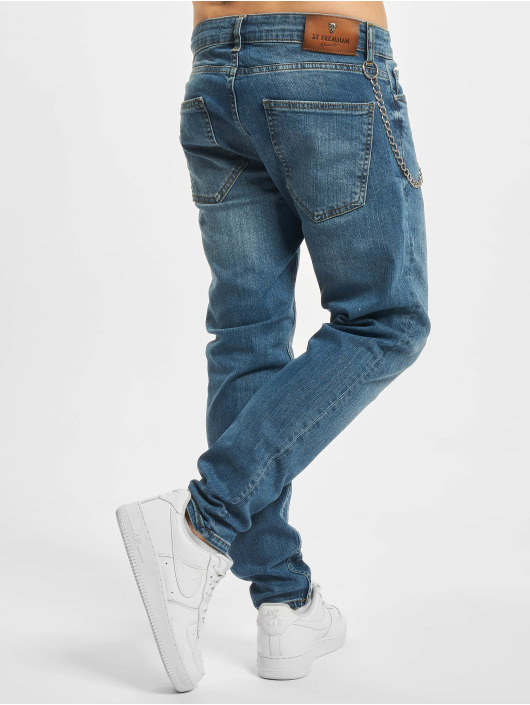 2Y Premium Slim Fit Jeans Collin blau