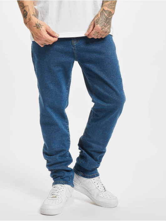 2Y Premium Herren Slim Fit Jeans David in blau