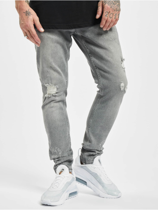 2Y Premium Slim Fit Jeans Kurt grijs