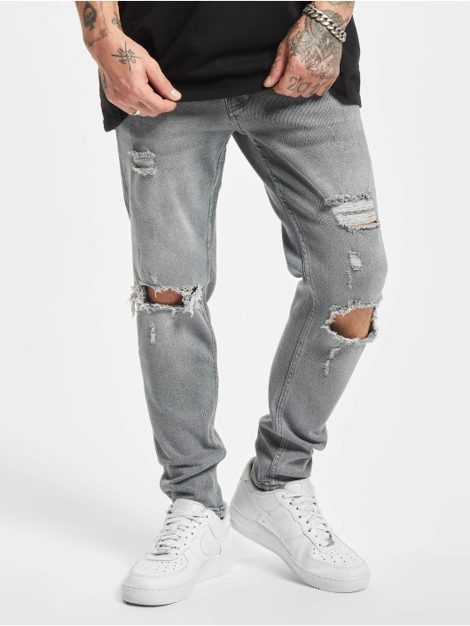 2Y Premium Slim Fit Jeans Volker grå