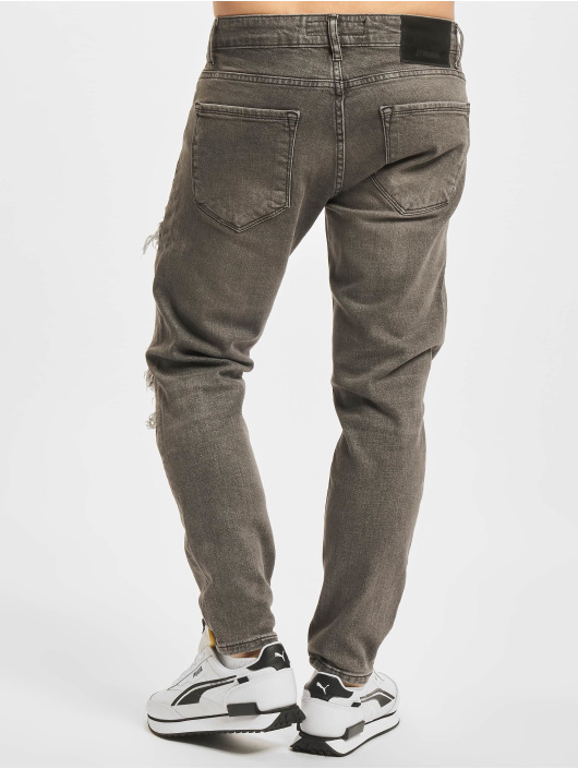 2Y Premium Slim Fit Jeans Frank grå