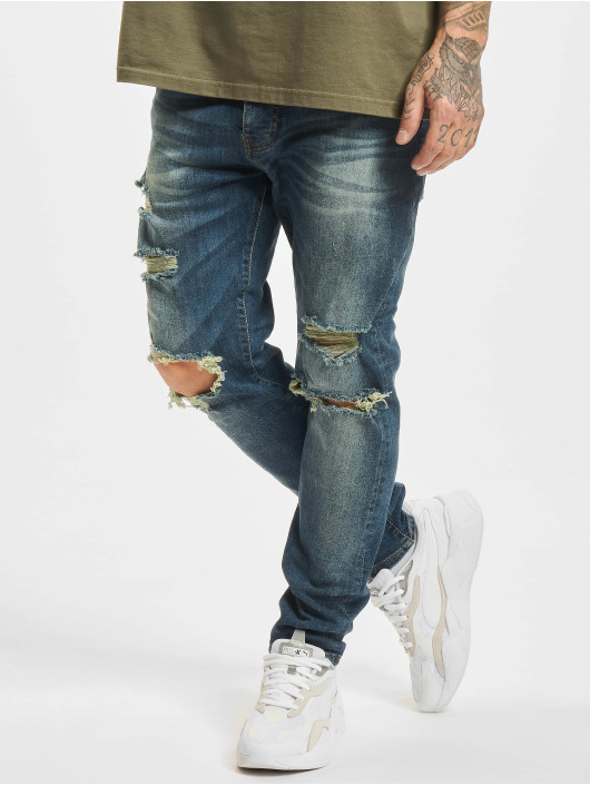 2Y Premium Slim Fit Jeans Raik modrá