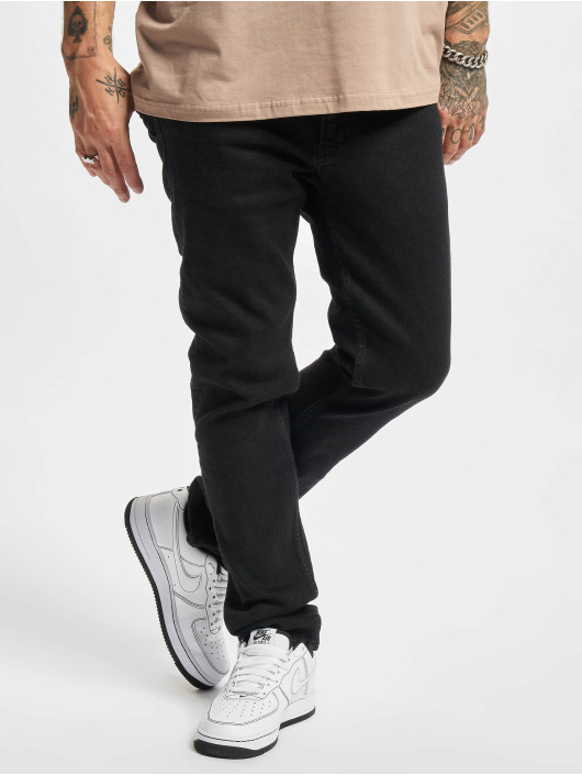 2Y Premium Herren Slim Fit Jeans Premium in schwarz
