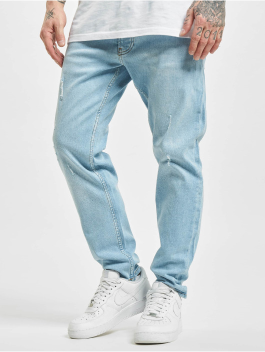 2Y Premium Straight Fit Jeans Cambridge blau
