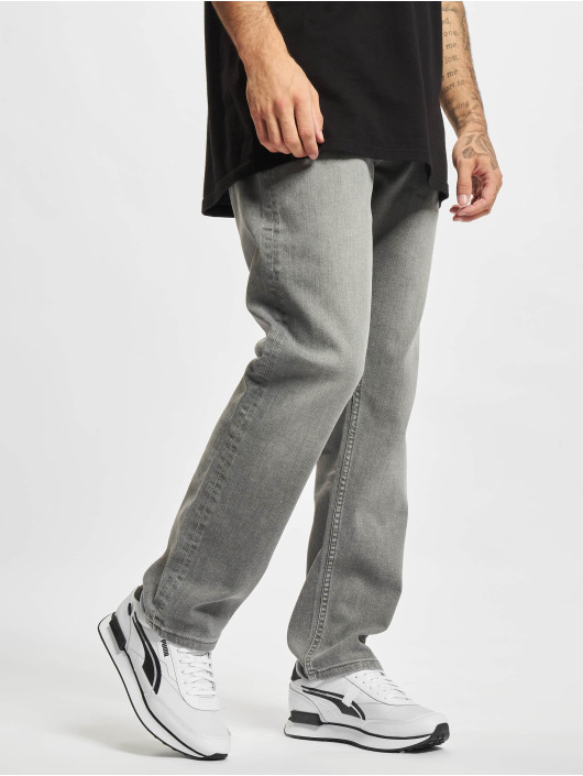 2Y Premium Herren Straight Fit Jeans Mert in grau