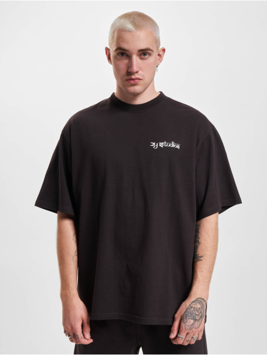 2Y Studios T-paidat Tiger Oversize musta