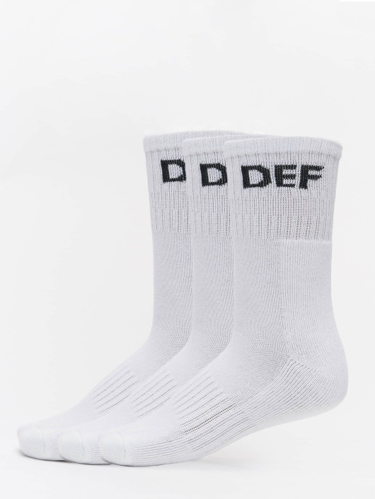 DEF Ponožky 3-Pack biela