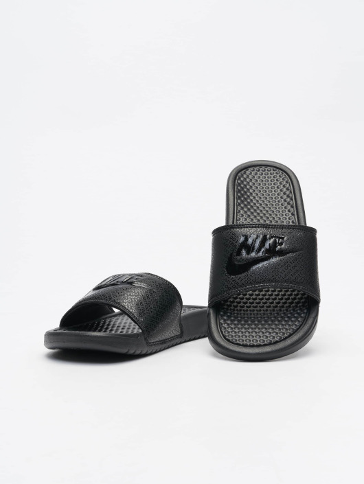 nike slippers Zwart