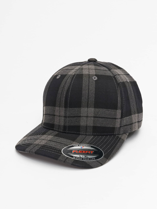 Flexfit Casquette Flex Fitted Tartan Plaid noir