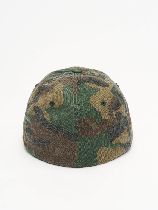 Flexfit Casquette Flex Fitted Garment Washed Camo vert