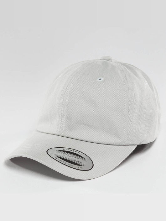 Flexfit Casquette Snapback & Strapback Peached Cotton Twill Dad gris