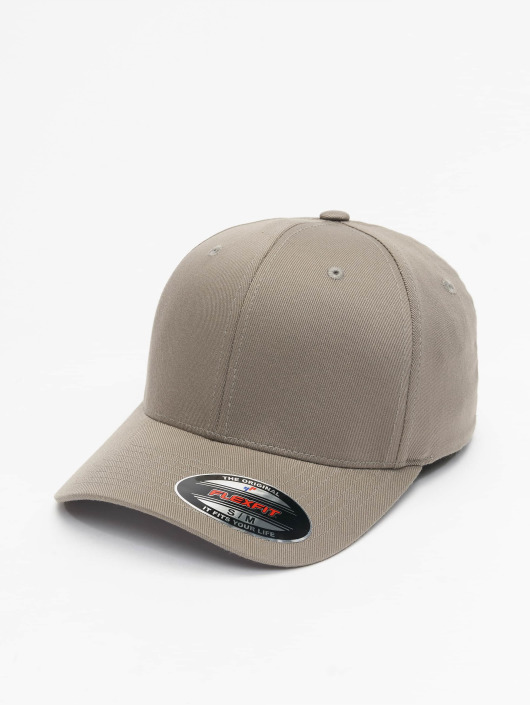 Flexfit Flexfitted Cap Wooly Combed in grau