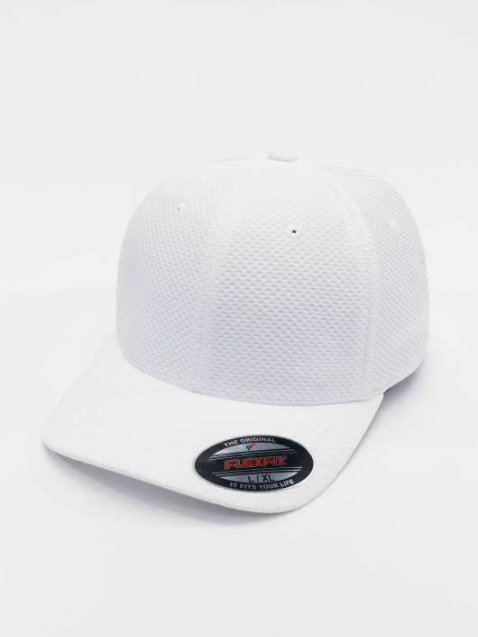 Flexfit Flexfitted Cap 3D Hexagon in weiß