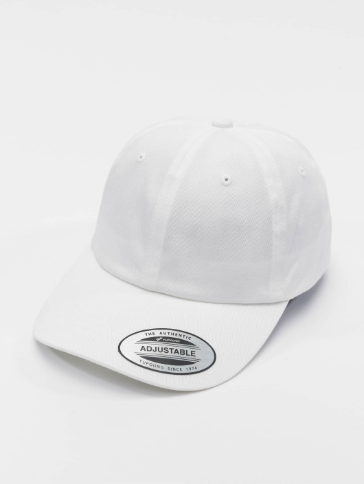 Flexfit Snapback Cap Low Profile Organic Cotton in weiß