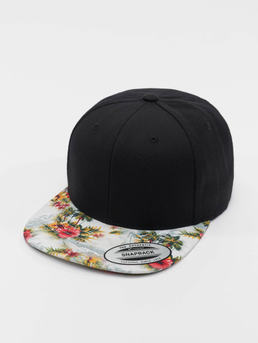 Flexfit Snapback Caps Floral czarny