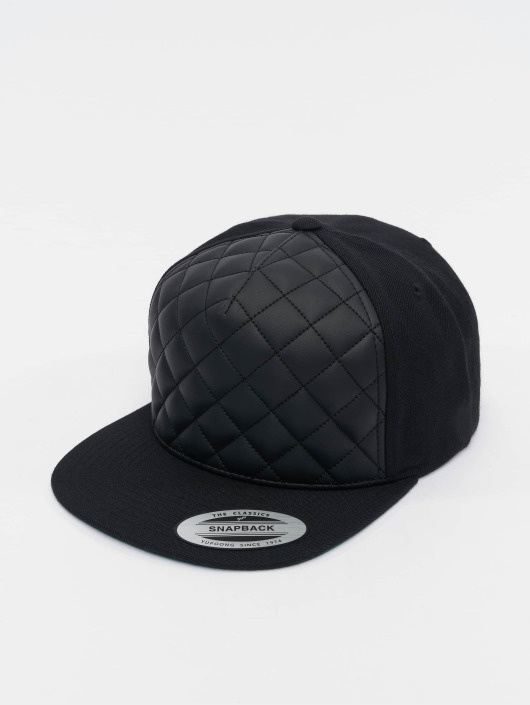 Flexfit Snapback Caps Diamond Quilted svart