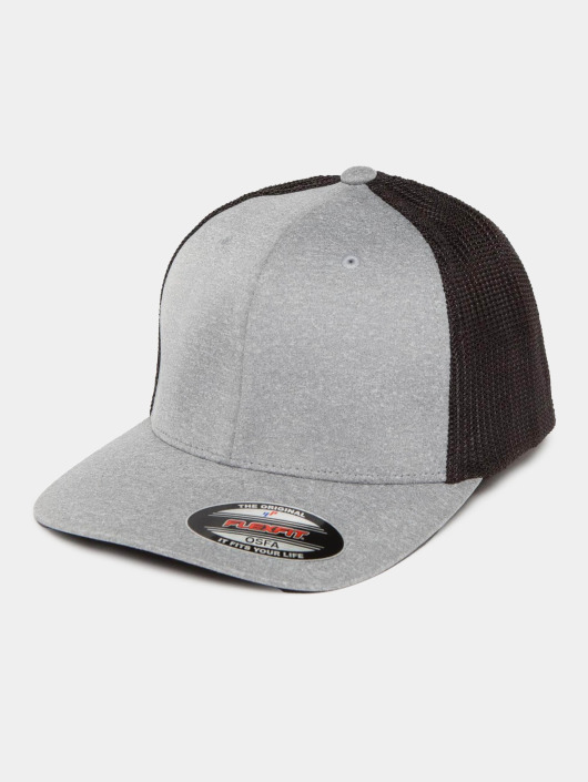 Flexfit Trucker Cap Melange in grau