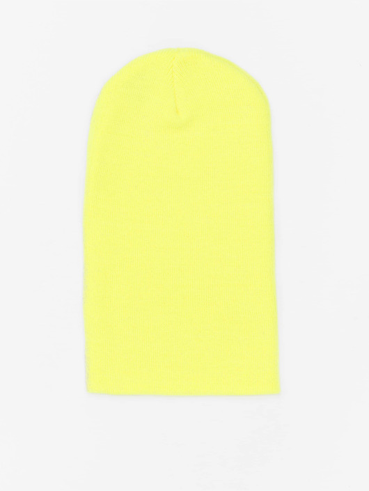 MSTRDS Beanie Basic Flap Long gelb