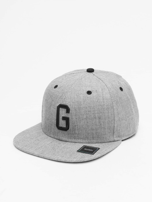 MSTRDS Casquette Snapback & Strapback G Letter gris
