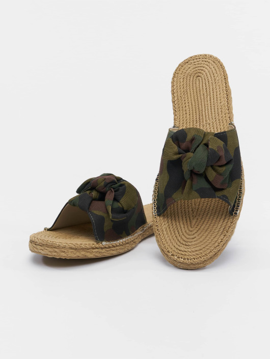 Urban Classics Žabky Canvas Mules maskáèová