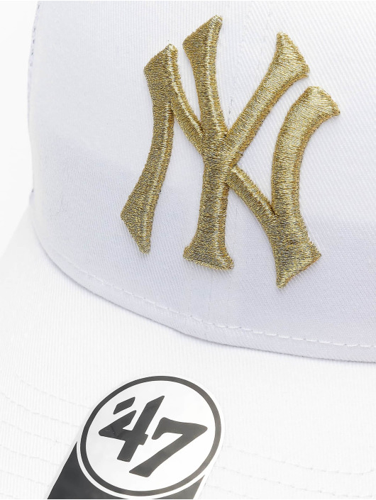 47 Trucker Cap MLB New York Yankees Branson Metallic weiß