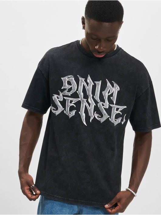 9N1M SENSE T-shirt Washed svart