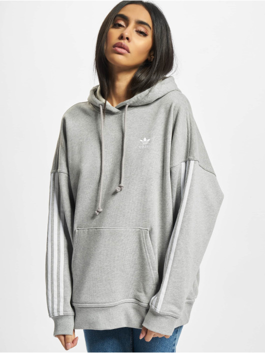 adidas Originals Bluzy z kapturem Oversize szary