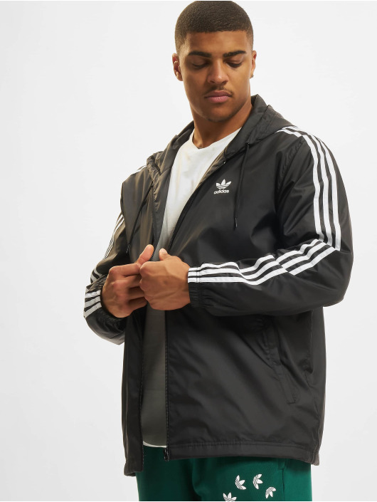 adidas Originals Chaqueta de entretiempo 3-Stripes WB Transition en negro 871782