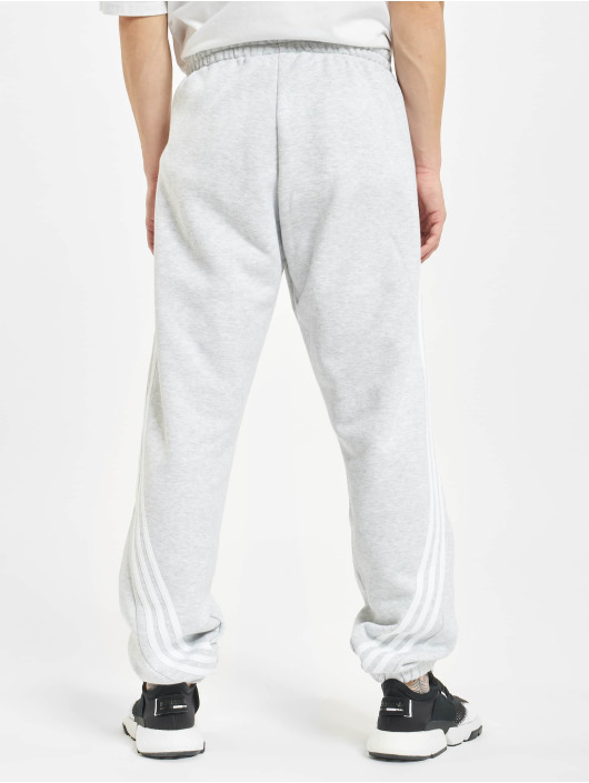 adidas originals joggers with wrap 3 stripes in grey