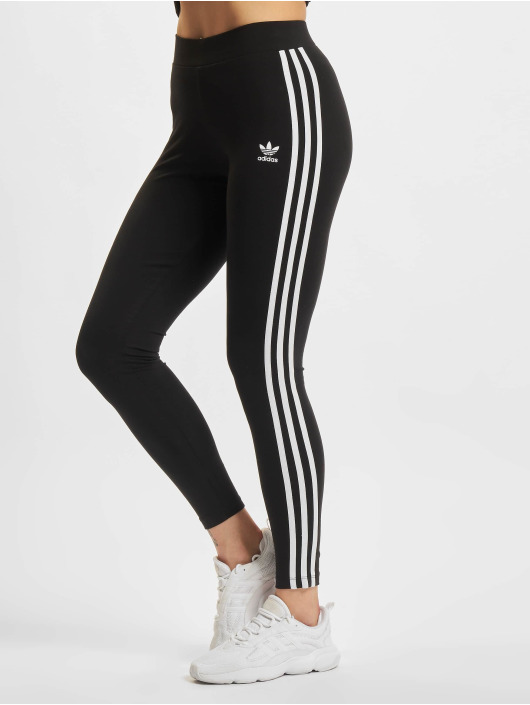 eenzaam bericht kanaal adidas Originals broek / Legging 3 Stripes in zwart 871367