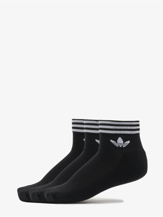 adidas Originals Ponožky Trefoil Ankle 3 Pack èierna