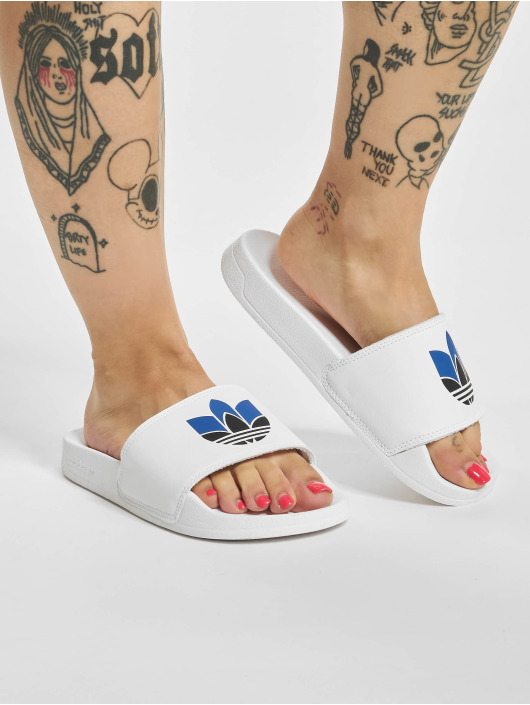 adidas Originals Sandalen adilette in Weiß für Herren Herren Schuhe Sneaker Hoch Geschnittene Sneaker 