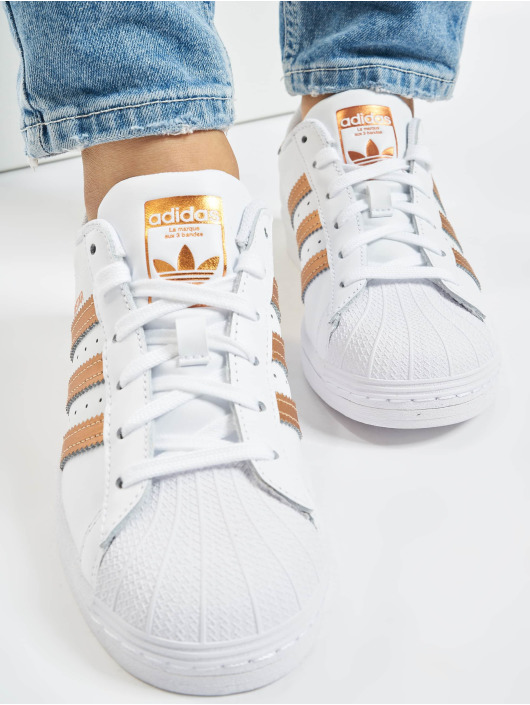Noord Amerika buik ego adidas Originals schoen / sneaker Superstar in wit 796086