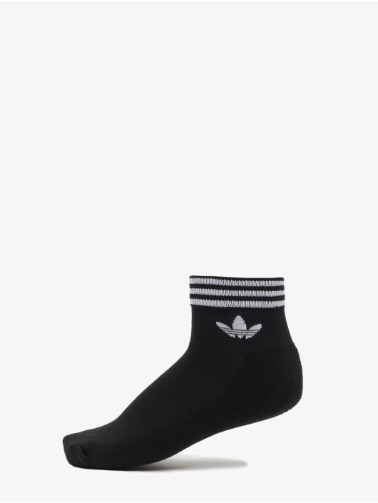 adidas Originals Sukat Trefoil Ankle 3 Pack musta