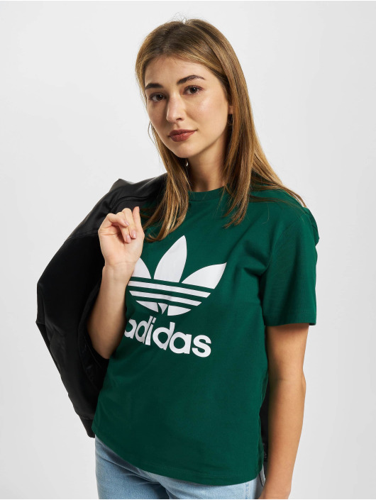 adidas Originals T-paidat Trefoil vihreä