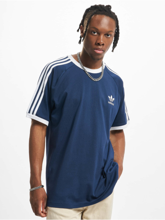 adidas Originals Overwear / T-Shirt 3-Stripes in blue 905688