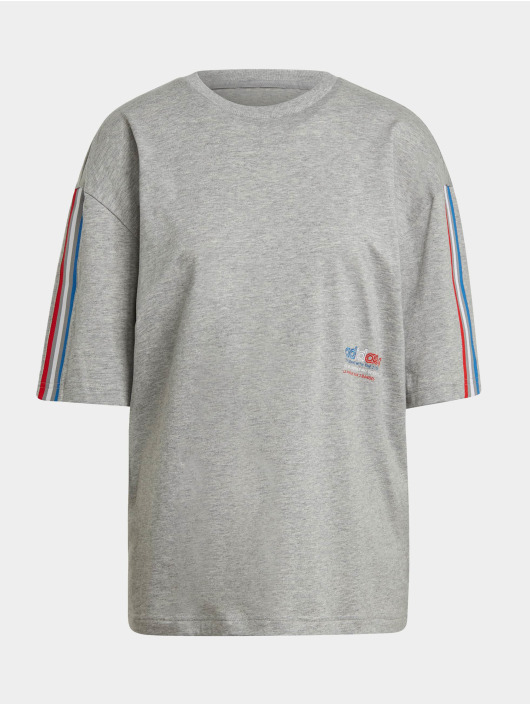 adidas Originals t-shirt Originals Adicolor Tricolor Oversize grijs