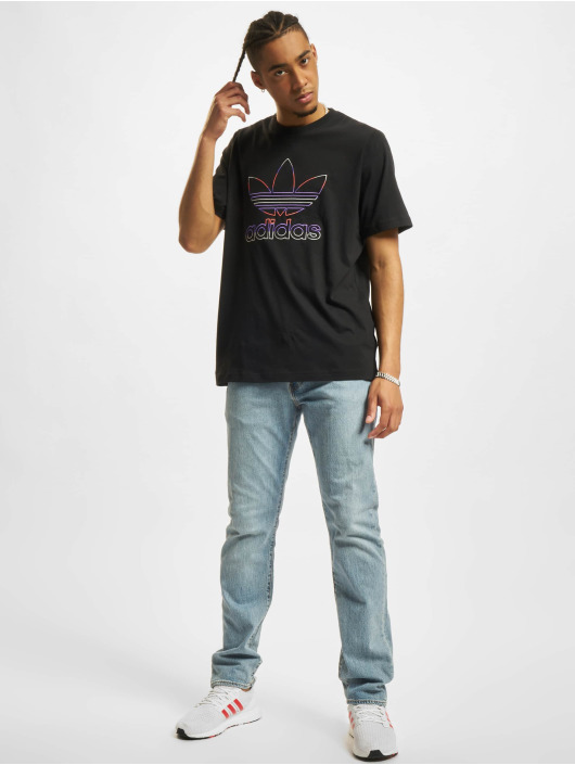 adidas Originals t-shirt Trefoil Ser 3 zwart