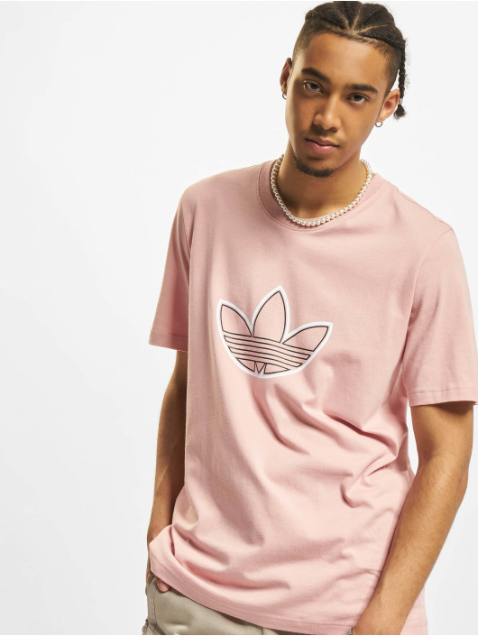 adidas Originals T-shirts Outline Logo rosa