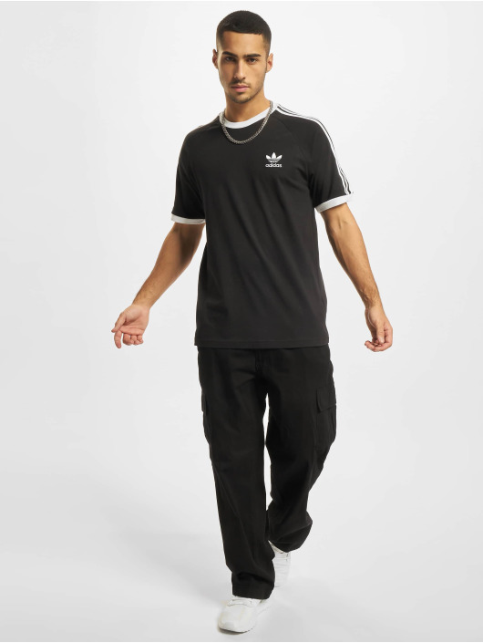 adidas Originals T-Shirty 3-Stripes czarny