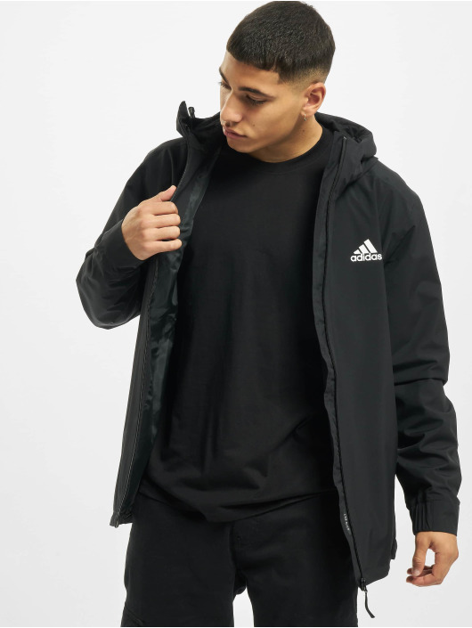 adidas 3 stripe rain jacket